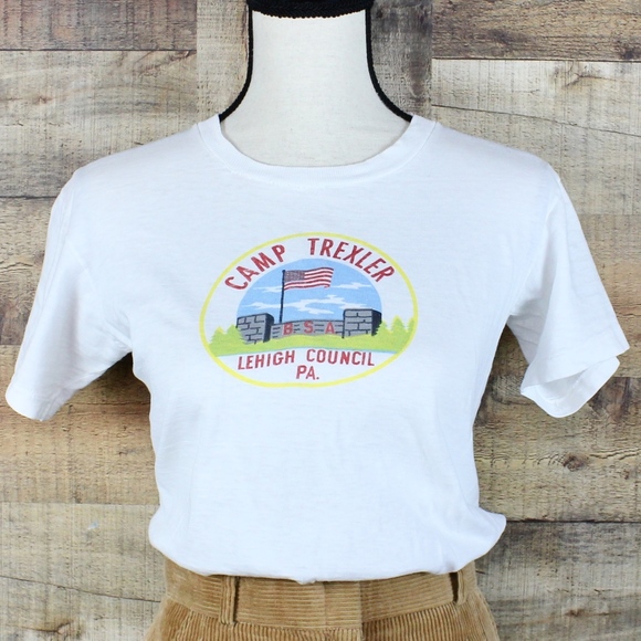 Vintage 7s Camp Trexler Bsa Crewneck 